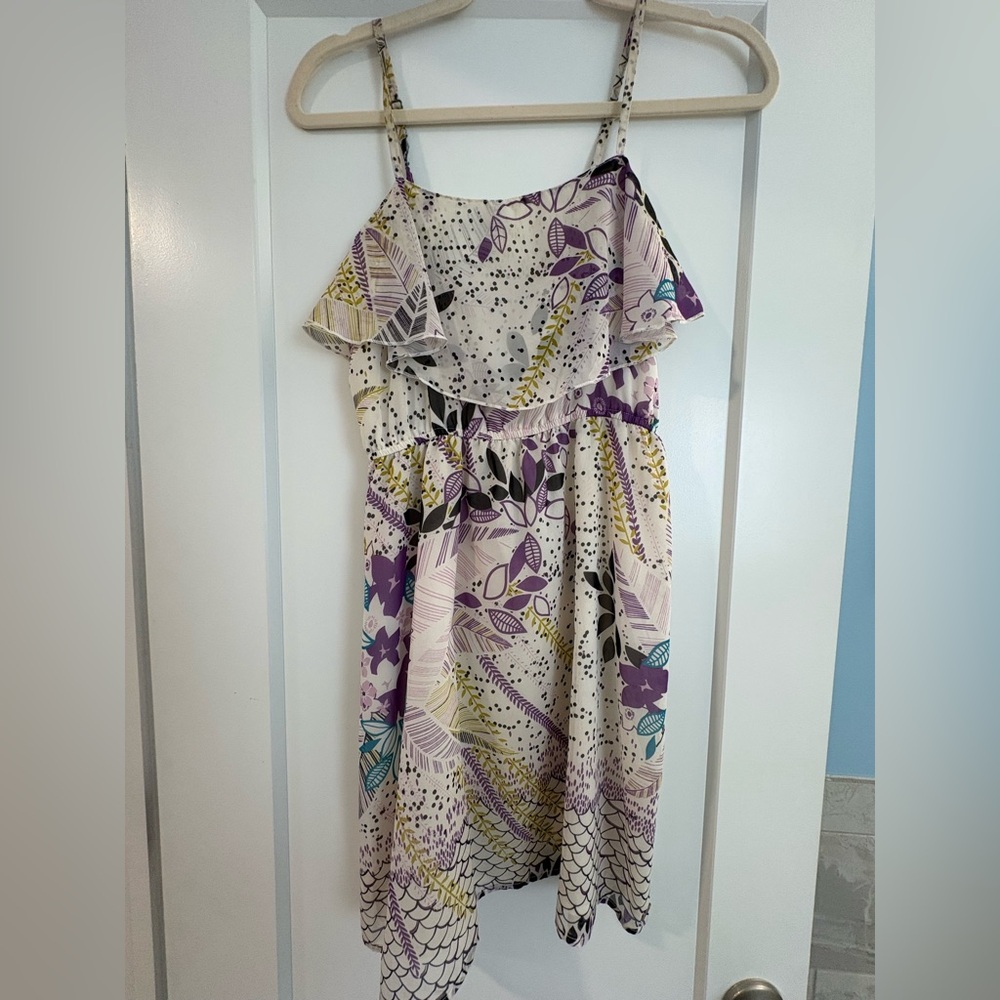 O'Neill Purple and White Patterned Dress